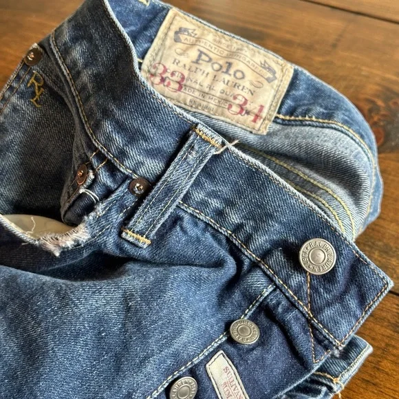 Ralph Lauren Men's Distressed Denim Jeans - Picture 3 of 10